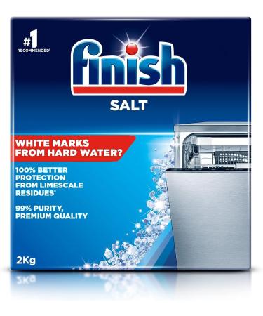 2kg Finish Dishwasher Salt for Dishwashers and Water Softeners Easy-Pour Box