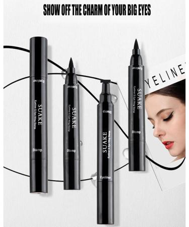 Pencil Eyeliner Eyeliner Pencil and Eyelashes Liquid Smudge Proof Double Tip Long-Lasting Eyebrow Stencil Stamp for Normal False Lashes & Sensitive Eyes Small - Buy Online on GoSupps.com