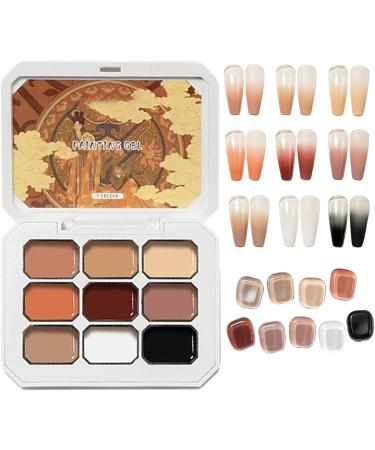  G n rique Gradient Gel - Fade-Resistant Solid Long-Lasting Fast-Drying Finish Multi-Purpose Nail Art Set | Professional Manicure Travel Wedding Beauty Supplies - Buy Online on GoSupps.com