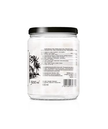 Buy Organic Extra Virgin Coconut Oil - 500ml | Cold-Pressed Unrefined 100% Pure & Natural - Ideal for Cooking & Skincare - Buy Online on GoSupps.com
