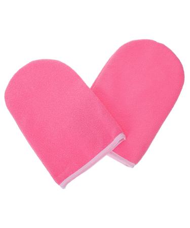 Healeved Paraffine pour Bain de Cire Chaude Doux R utilisables avec Fermeture Auto-agrippante pour Mains 25.50X15.00X1.00CM Ros