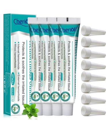 Hemorrhoid Cream Hemorrhoids Ointment Hemorrhoid Treatment for Hemorrhoids Fissures Natural Fast Pain Relief Cream Naturally and Safely 20g*4 (Assistant tub 8Pcs) 12 Piece Set - Buy Online on GoSupps.com