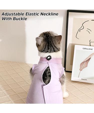 Tomtary Cat Surgical Recovery Suit Professional Cat Surgery Recovery Suit Anti Licking Cat Vest Body Suits Medical Care Cone Collar Alternatives Suit for Cats Weaning Wounds Skin Diseases(Purple M) - Buy Online on GoSupps.com