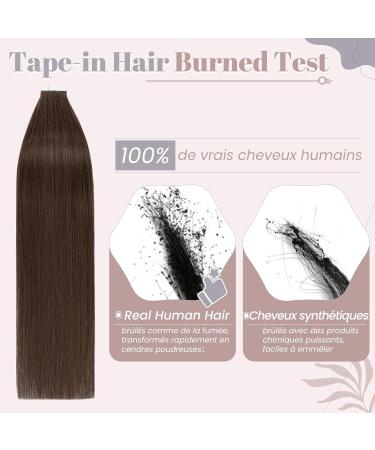 UK Fashion Shop: 40 Tresses 80g Real Hair Tape Extensions - Smooth #4 Chocolate Brown (14-inch 35cm) - Buy Online on GoSupps.com