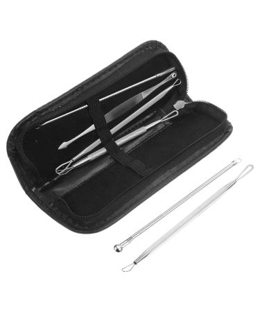 Housoutil 1 Set Blackhead Removal Tool Wear Resistant Reusable Blackhead Tool Blackheads Needle Comedones Extractor Pore Spatula Pimple Tools Supply Pick Stainless Steel