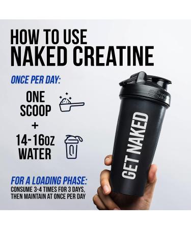 NAKED Vanilla Mass Gainer (8LB Bulk) Creatine Monohydrate 500g (100 Servings) Non-GMO Gluten Free Soy Free No Fillers Strength Support - Buy Online on GoSupps.com