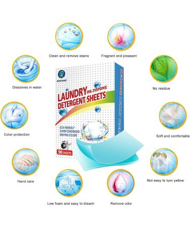 Laundry Tablets Eco-Friendly Ultra Concentrated Laundry Strips Nano Deep Decontamination Hand Care 180 Pieces - Buy Online on GoSupps.com