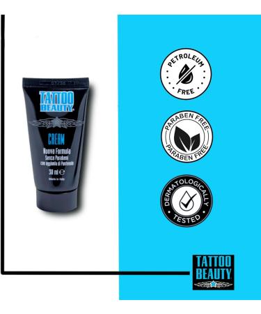  Tattoo Beauty Cream 30 ml Intensive Treatment Paste Body Cream with Panthenol Moisturizing Tattoo Cream that Protects Gives Relief and Regenerates the Skin Preserves the Beauty of Tattoos - Buy Online on GoSupps.com