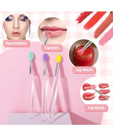 Lusofie Silicone Lip Brush Set - 6pcs Reusable Applicators for Lip Mask, Lipstick, and Gloss - Buy Online on GoSupps.com