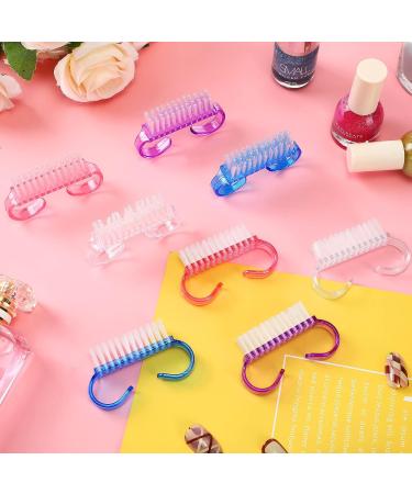 200 Pcs Handle Grip Nail Brush - Fingernail Cleaning Scrubber for Men Women - Pedicure Tool in 4 Colors - Buy Online on GoSupps.com