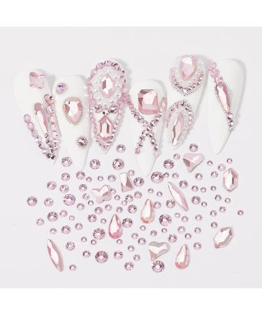 4300Pcs Baby Pink Crystal Rhinestones Kit with Nail Glue & Gel - Nail Art Stones Set for Acrylic Nails - Buy Online on GoSupps.com