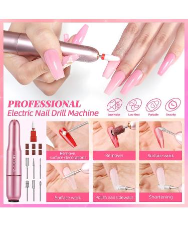 MOROVAN Poly Nail Gel Kit - 20 Colors with Glitter Powder | Professional DIY Nail Extension Set with UV Lamp and Nail Drills - Buy Online on GoSupps.com