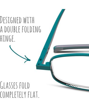 Compact Lenses Flat Folding Reading Glasses - Surf +2.5 | Stylish & Portable Eyewear for International Shipping - Buy Online on GoSupps.com