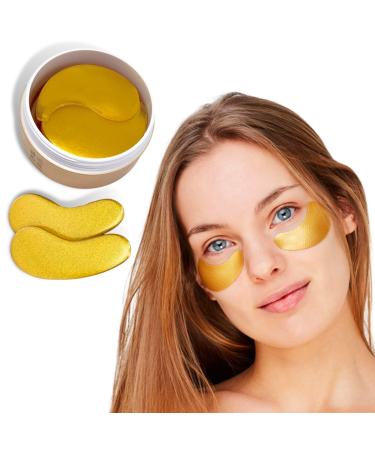 Eye Masks INFINIGOLD (60 units) 24K Gold Eye Treatment with natural ingredients Eye Masks for Dark Circles Anti Wrinkle Treatment Under Eye Gel Pads (Eye Mask)