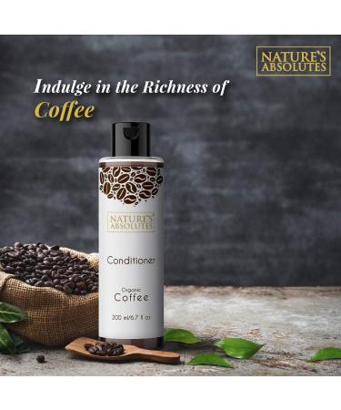 Nature's Absolutes Organic Coffee Conditioner | Hydrating & Soothing for Itchy Scalp | Unisex | Best Hair Care 6.7 oz - Buy Online on GoSupps.com