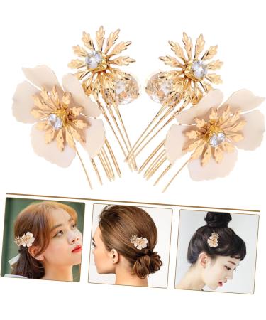 Angoily Hair Comb Clips 1 Pair Hair Piece Bride Rhinestones Hair Comb Clip - Buy Online on GoSupps.com