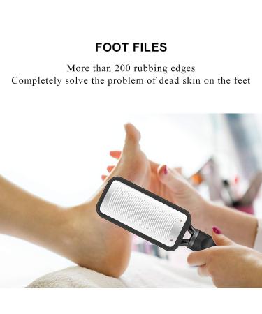 SetSail Stainless Steel Foot File Callus Remover - Professional Pedicure Tool for Wet and Dry Feet - Foot Scrubber for Dead Skin Removal - Buy Online on GoSupps.com