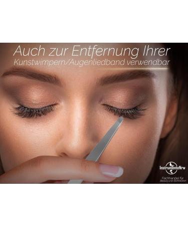 Professional Eyebrow Hair Plucking Tweezers - 9 cm Stainless Steel 2 mm Precision Tools for Perfect Plucking - Buy Online on GoSupps.com