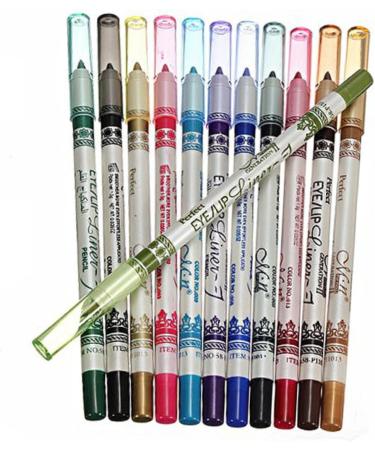 DOITOOL 12 Eyeliner Pencil Eyeliner Eyebrow Pencil Eyeliner Sharpener Cosmetic Pencils Set Make up Lip Liner 1 count (Pack of 1) As Shown - Buy Online on GoSupps.com