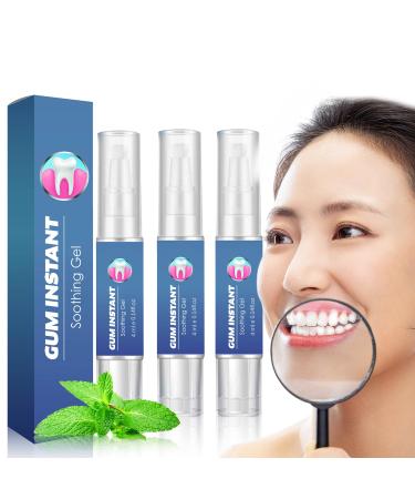 Parodont gums gel gum care gel 4ml tooth whitening essence helps with swollen and painful gums cleans stains dental surface and brightens your teeth (3 pieces)