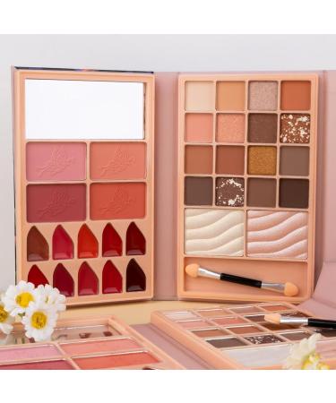 Makeup Palette Eyeshadow - Waterproof Makeup Palettes Eye Makeup Palette | Unique Long Lasting Cream Contour & Highlighting Palette Maqui Kit - Buy Online on GoSupps.com