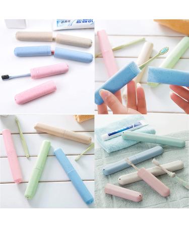 Toothbrush Travel Case 3 Pack - Compact Organizer for Business Trips & Travel - White-Beige - Buy Online on GoSupps.com