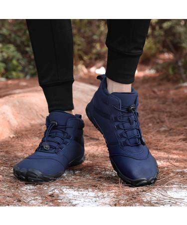 Waterproof Barefoot Shoes Winter Pro 2.0 | Unisex Minimalist Trail Guides for Men & Ladies | Outdoor Footwear in Blue (EU Size 36) - Buy Online on GoSupps.com