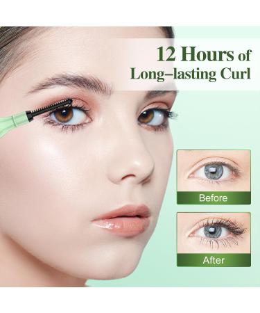 Heated Eyelash Curler - Rechargeable USB Electric Curler & Silicone Comb for Perfect Lashes - Buy Online on GoSupps.com