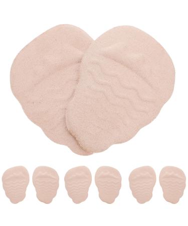4 Pairs High Heels Forefoot Pad Forefoot Cushion Pads Forefoot Insoles Adhesive Forefoot Pads Shoe Filler Insole Forefoot Pads for Women Metatarsal Foot Pads Shoe Cushion Gp Fleece