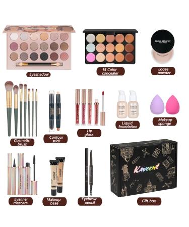 Premium Makeup Kit for Women & Teens | Full Color Makeup Set with Eyeshadow Foundation & Lipgloss - Perfect Gift for All Occasions - Buy Online on GoSupps.com