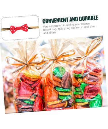 FRCOLOR 100 Pcs Cable Tie Bows - DIY Sealing Ties for Bags Lollipops Party Favors & More | International Shipping Available - Buy Online on GoSupps.com