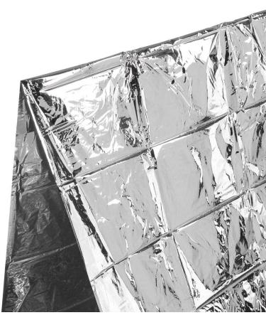 Emergency Survival Sleeping Bag - Cold Weather Thermal Reflective Envelope Tent Insulation - Silver - Buy Online on GoSupps.com