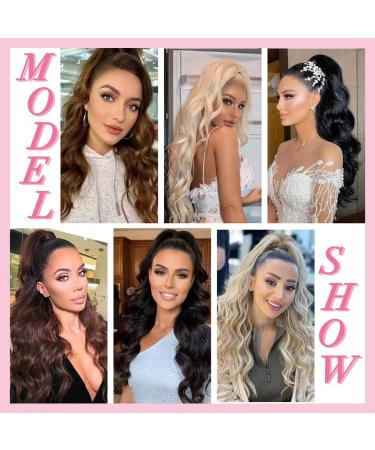Allyreetress Drawstring Ponytail Extension Long Body Wavy Black Ponytail Extension for Women Synthetic Ponytail Hair Extension Clip in 26 Inch Fluffy Hairpiece for Daily Use (Black) 26 Inch Black - Buy Online on GoSupps.com