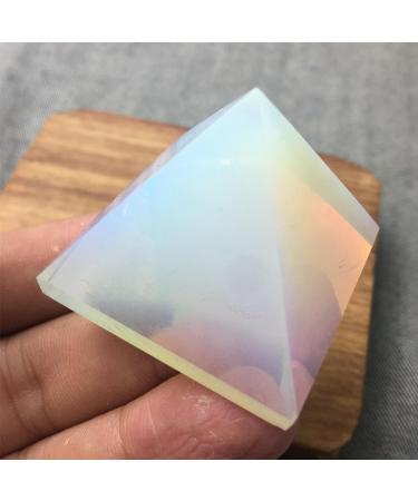 1pcs 4cm Natural White Opal Stone Pyramid Crystal Point Wand Decoration - (Size: 3.8-4cm) - Buy Online on GoSupps.com