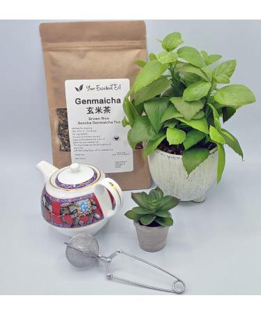 Genmaicha Brown Rice Sencha Green Loose Leaf Tea - 100g | Your ExcellenTEA - Buy Online on GoSupps.com