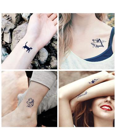 Semi Permanent Plant-Based Henna Tattoo Stickers | 8 Sheets | Lasts 1-2 Weeks | Waterproof & Realistic | For Women, Men & Kids | Body Art Decoration - Buy Online on GoSupps.com