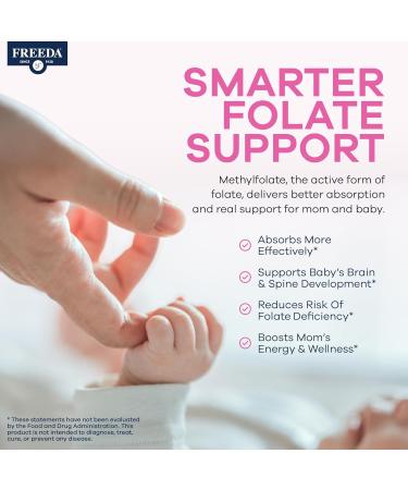 FREEDA Mini Prenatal Vitamin - Kosher Prenatals -Tiny Easy to Swallow Tablets - Prenatal Vitamins with Iron Prenatal Folic Acid/Folate Vitamin D - Pre Natal Multivitamin for Pregnant Women (240) 250 Count (Pack of 1) - Buy Online on GoSupps.com