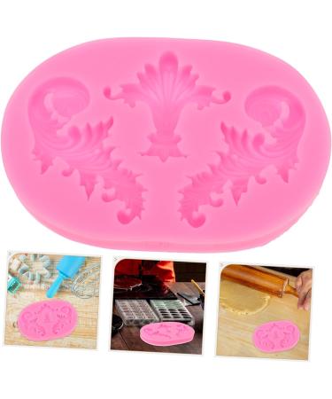 OUNONA Embossed Silicone Mold Non Stick Nonstick Vintage Decor Silicone Molds Silicone Making Mold Quick Demould DIY Mold Flexible Fondant Mold Edge Mold Clay Cake Mold Pink - Buy Online on GoSupps.com