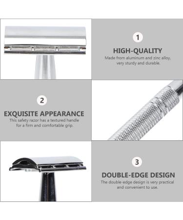 Portable Double Sided Razor Shaver Set - Travel Beard Cutter for Men & Women's Face Shaving | Professional Vintage Design - Buy Online on GoSupps.com