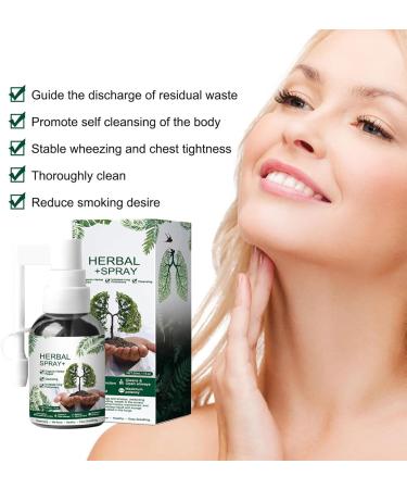 Respinature Herbal Lung Cleanse Mist - Natural Respiratory Cleanse & Breathe Spray Lung Exerciser Powerful Lung Support Herbal Lung Care Essence Daily Use - 30ml - Buy Online on GoSupps.com