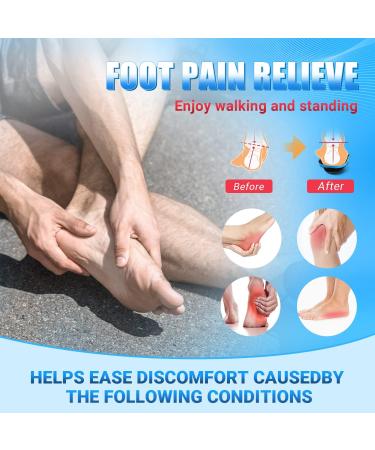 PCSSole Orthopedic Insoles for Flat Feet & Plantar Fasciitis | Comfort Shoe Inserts for Men & Women | EU35-36 (23cm) - Black - Buy Online on GoSupps.com