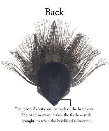 Handmade Peacock Feather Headband | Boho Rhinestone Hippie Accessory for Women & Girls - International Shipping Available - Buy Online on GoSupps.com