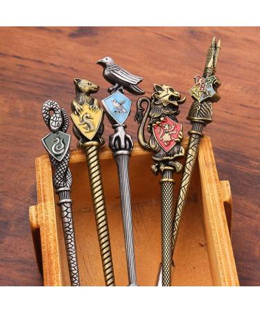 Harry Potter Makeup Brush Set with Bag - Wizard Wall Collection for Foundation Eyeliner Eyeshadow & More | Soft Gold Brushes for Beauty - Buy Online on GoSupps.com