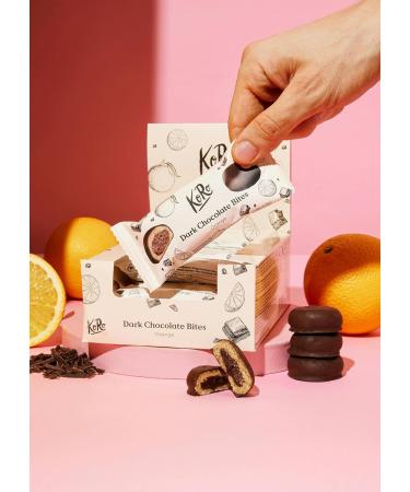 KoRo - Organic Dark Chocolate Bites with Orange 12 x 2 x 20g - Oat and Cashew Base - Fruity Orange Filling - Vegan - Buy Online on GoSupps.com