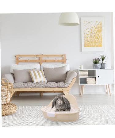 HANABASS 2pcs Box Rabbit Toilet Critter Litter Hamster Triangle Toilet Hamster Bedding Cage Pee Plastic White 25X19X10CMx2pcs Whitex2pcs - Buy Online on GoSupps.com
