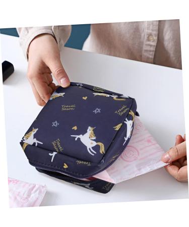 FOYTOKI 4pcs Napkin Storage Bag & Coin Purse | Multi-function Organizer for Menstrual Pads & Makeup | Suitable for Ladies & Child Care - Buy Online on GoSupps.com