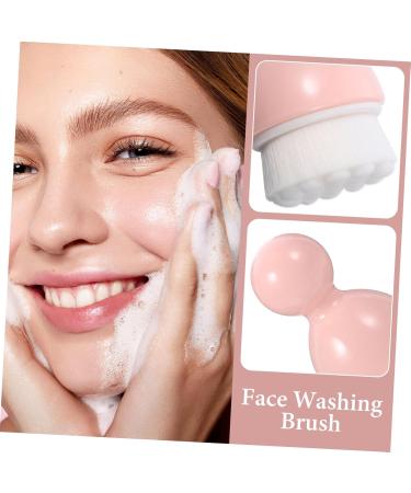 minkissy 1pc Cleansing Brush Liquid Makeup Mineral Foundation Powder Handheld Scrubber Face Brush Travel Brush Face Body Brush Facial Cleansing Brush Compact Face Brush Travel Pink - Buy Online on GoSupps.com