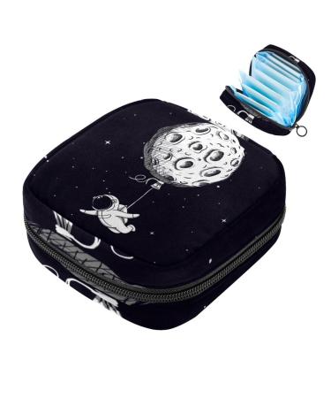 Storage bags for women's bandages space galaxy portable menstrual pads panty lores tampons women's bandages storage holder for women school office