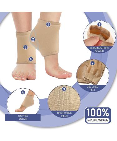 Buy Wllhyf Moisturizing Gel Socks - Soft Open Toe Spa Socks for Foot Care | Ventilated & Hydrating for Cracked Skin - Buy Online on GoSupps.com