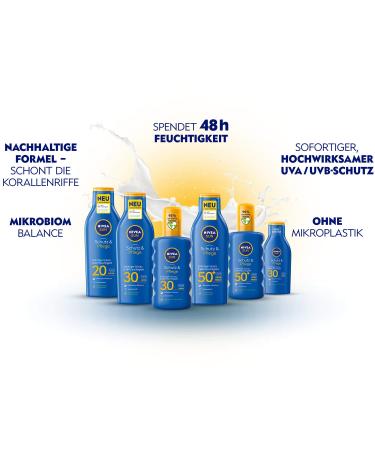 Nivea Sun Protection & Care 2-Pack - Moisturizing Sun Milk LSF 30 (2 x 100ml) - Waterproof Travel Size Lotion - Buy Online on GoSupps.com